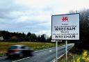 Wrexham County road sign