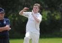 Ruthin fast bowler Josh Duckworth in action. Picture: Phil Micheu
