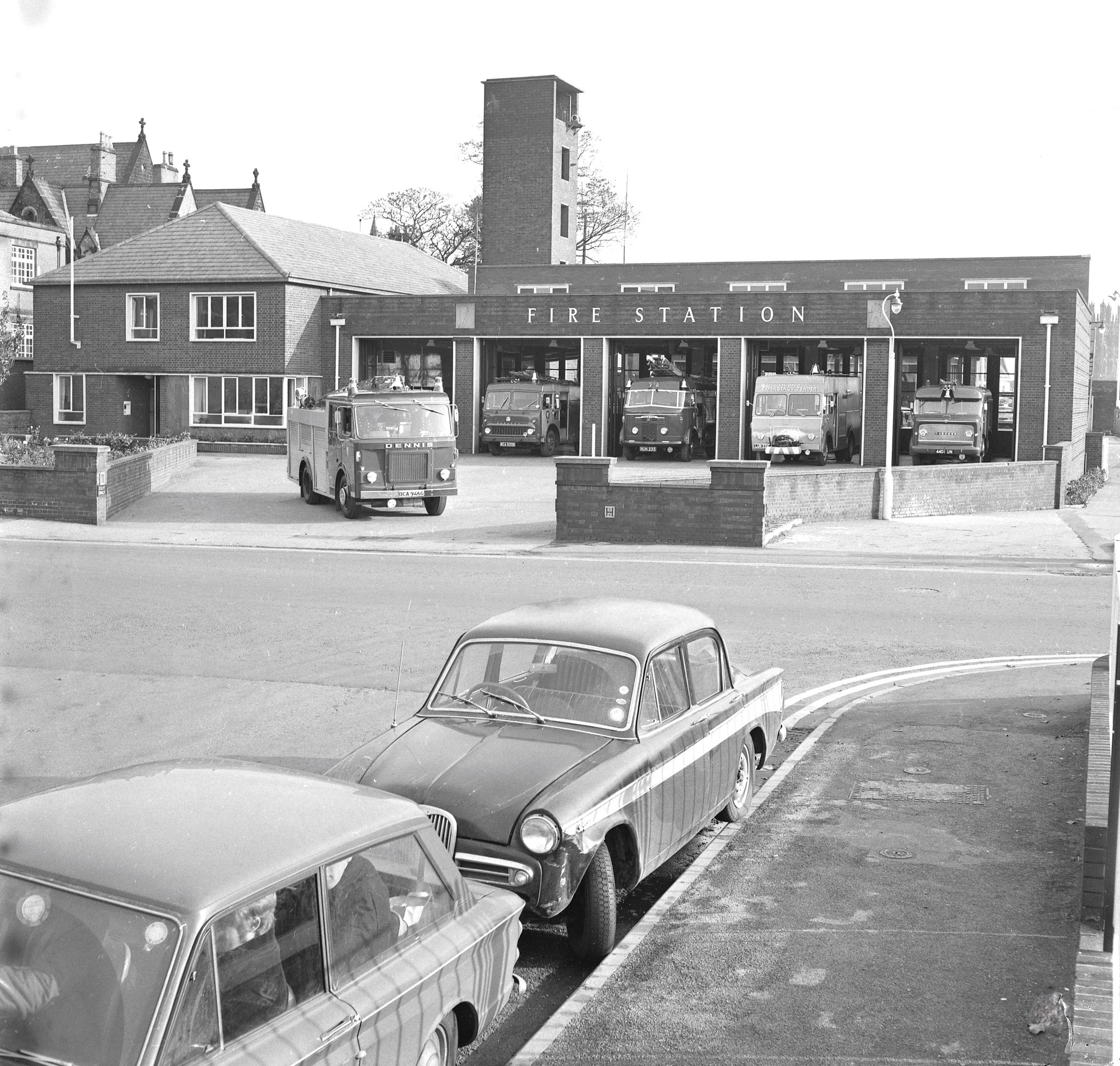 Wrexham Fire Station, November 1969.