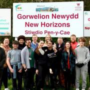 Staff and students at New Horizons