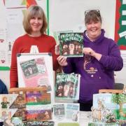 Jo Greenwood and Tracy Pierce from Hedgehog Help Prestatyn with the book.