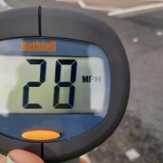 Police caught motorists speeding outside a school in Flintshire this morning