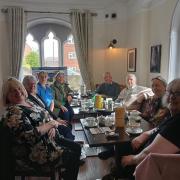 Members enjoying a coffee and chat at The Lemon Tree, Wrexham.