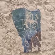 The object found on Talacre Beach on May 12