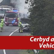 Emergency services respond to vehicle fire reported along the A483 in Wrexham