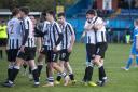 Flint players celebrate against Mold