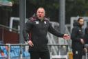 30/9/2017 - Connah's Quay boss Andy Morrison during the JD Welsh Premier League match between Newtown and Connah's Quay Nomads at Latham Park.Pic: Mike Sheridan/County TimesMS725-2017