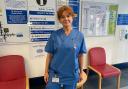 Sarah Atherton MP at Wrexham Maelor Hospital