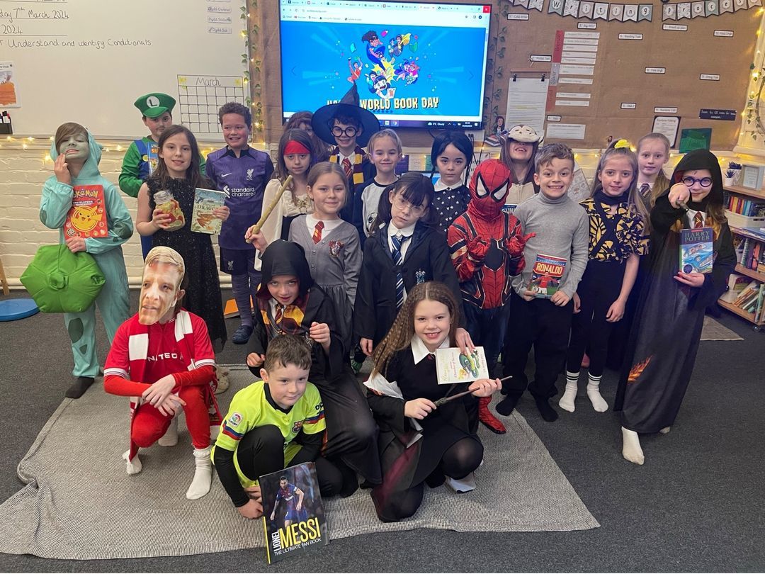 World Book Day boost at Ysgol Tanyfron, thanks to a donation by Taylor Wimpey ..