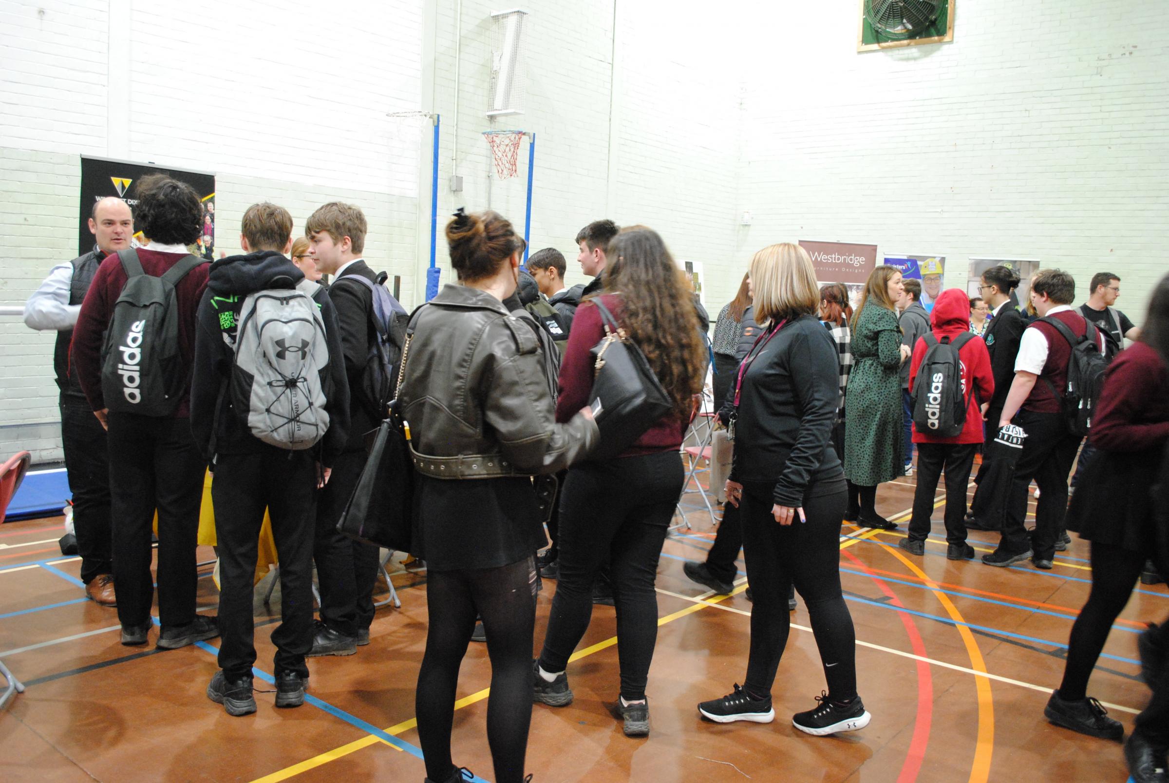The Careers and Apprenticeships Fair held at Flint High School.