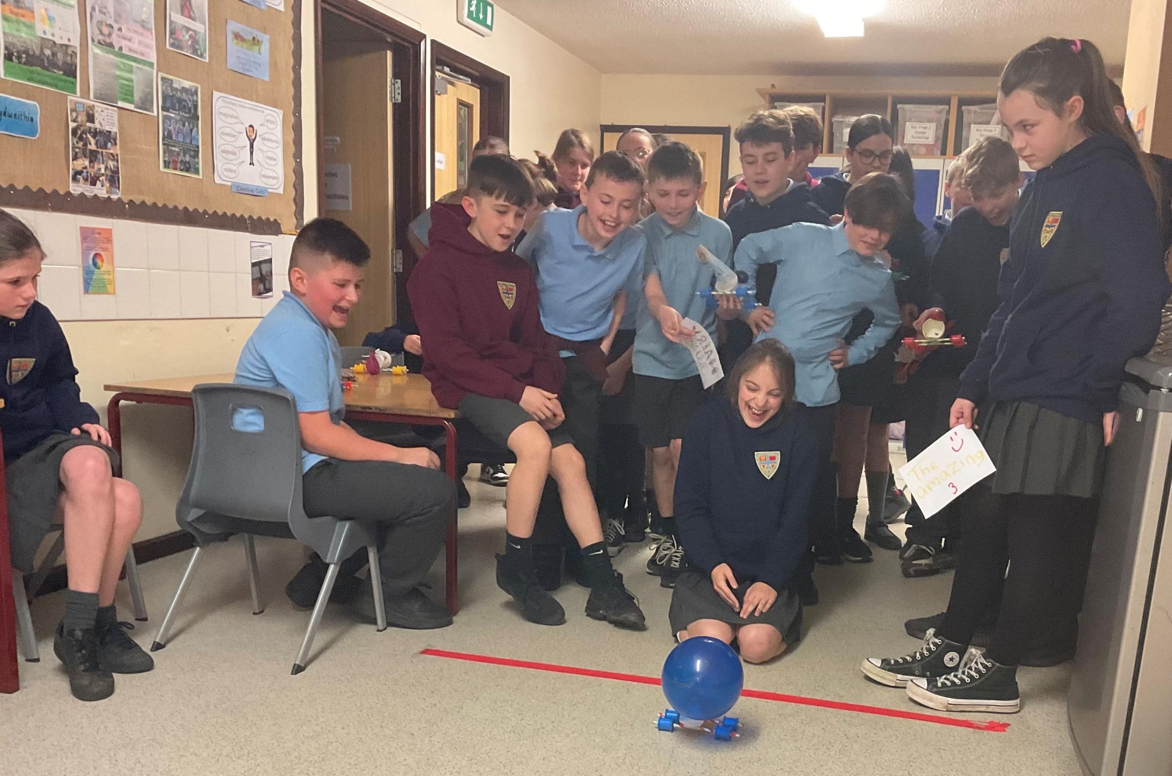 St Marys pupils take part in STEM-based challenges.