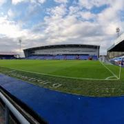 The fight took place before Oldham Athletic faced Wrexham at Boundary Park on Saturday.
