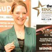 Secondary teacher of the year in Wrexham and Flintshire - Leader Education Awards 23. Jennifer Sidwells, an English teacher at Ysgol Maes Garmon