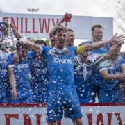 Mold Alex celebrate winning the Cymru Leagues Cup