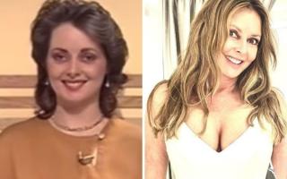 Carol Vorderman on Countdown in 1982 and (right) during a dress fitting for the Pride of Britain awards this month. Images: Carol Vorderman (Instagram)