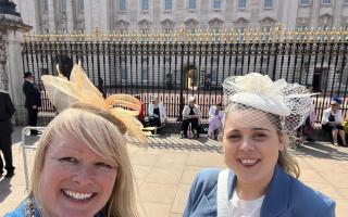 Julia Hawkins and Katelyn Edwards were both delighted to be invited to the Royal tea party at Buckingham Palace.