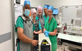 Surgeons and nurses at Wrexham Maelor