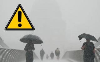 A weather warning is in place for North Wales on Thursday.