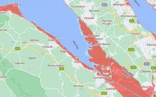 The areas of Flintshire at risk by 2030