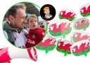 Stephen Rule as Doctor Cymraeg is spreading the joys of learning and speaking Welsh, with son Bedwyr.