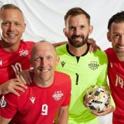 Lee Trundle, Andy Morrell, Mark Howard and David Jones are all representing Wrexham in the tournament. Image: TST7v7