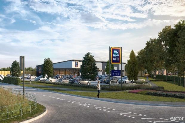 Aldi wants to to create a new supermarket in Llay, Wrexham. Source: Aldi