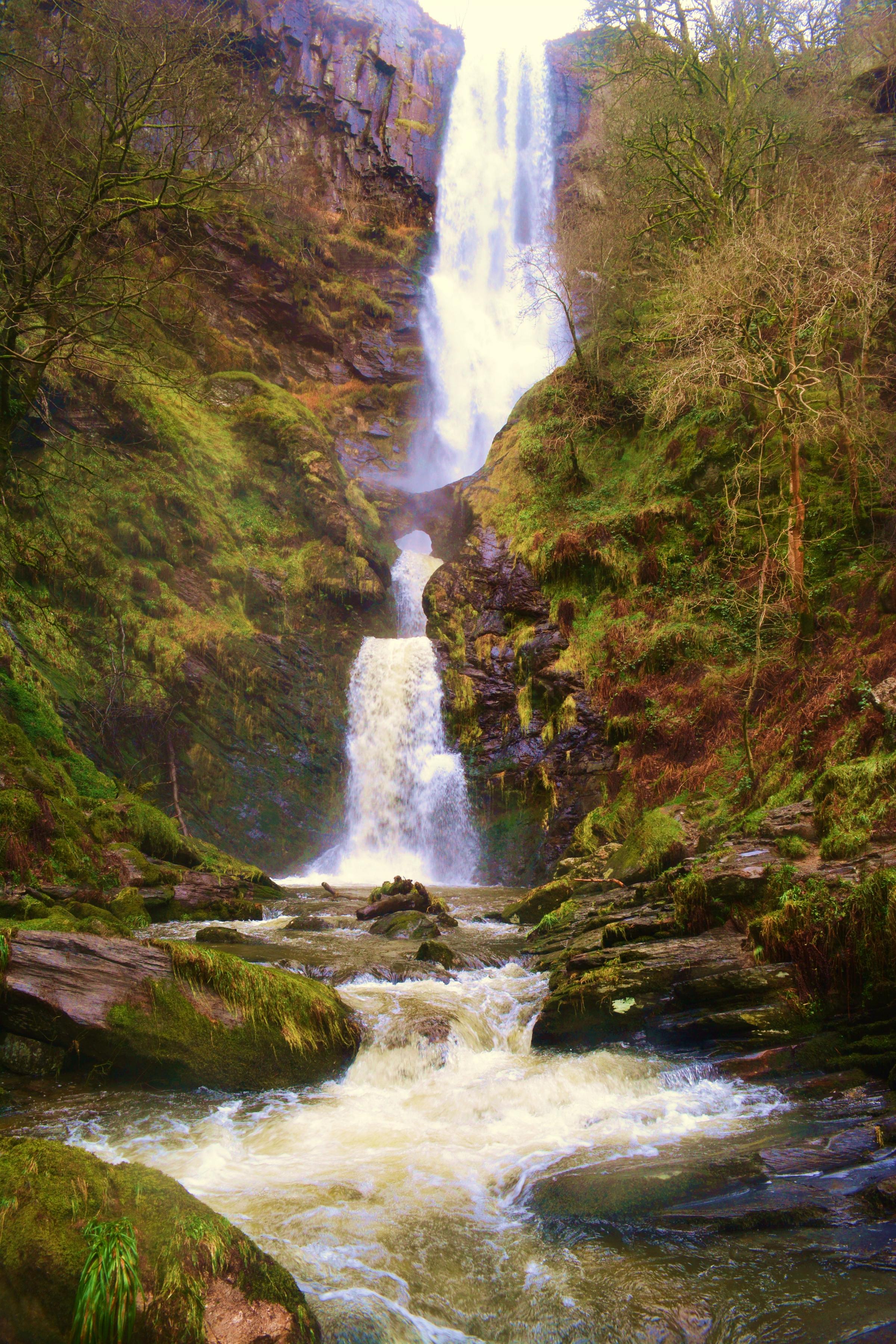 Llanrhaeadr waterfall. Picture by Elwyn Owen.