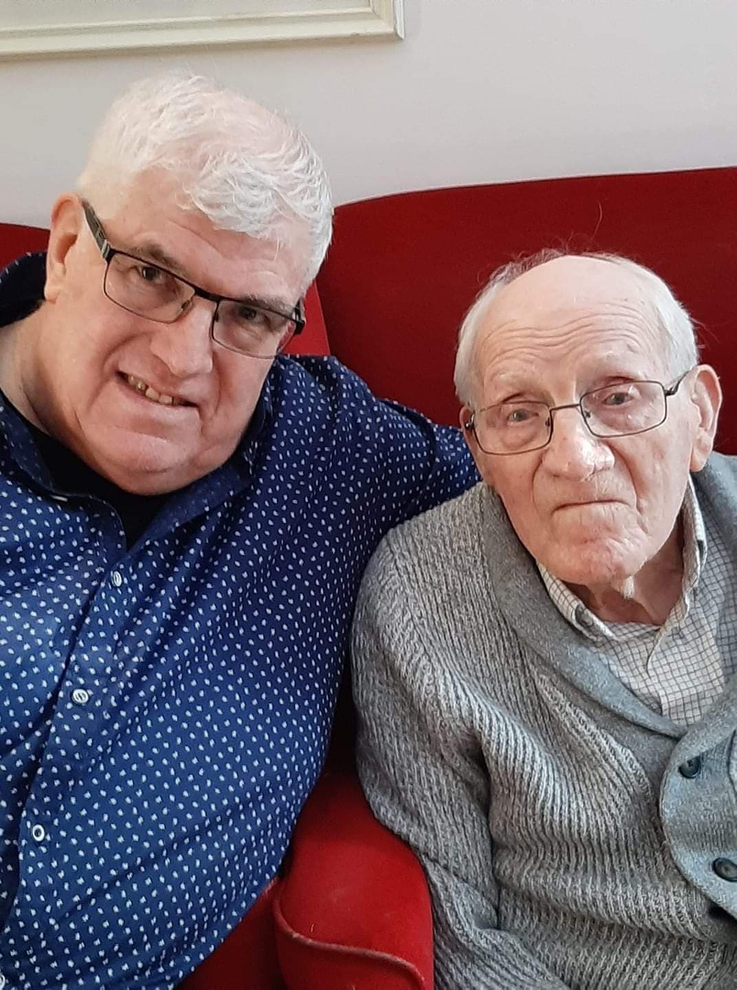 Rob Richardson and his dad Don, pictured in December 2019.