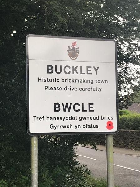 Buckley town sign.