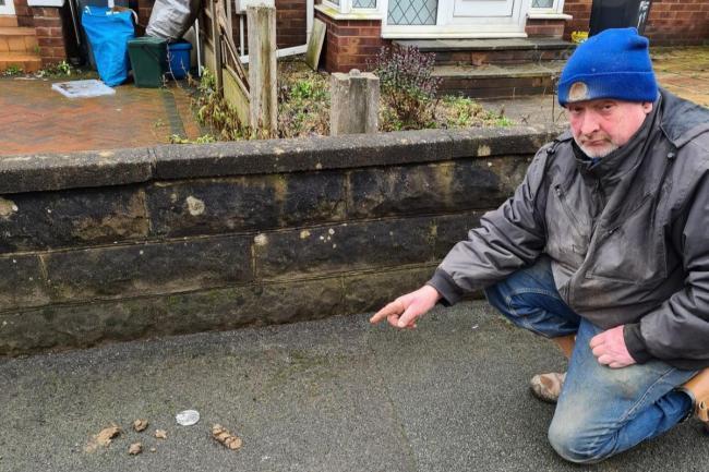 Cllr Mike Evans outrage at dog fouling in Shotton.