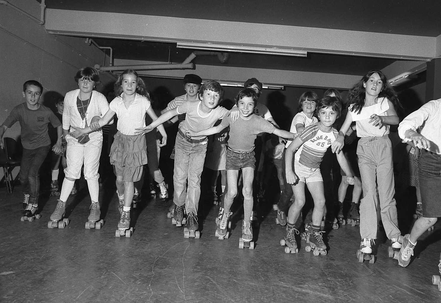 Roller disco, Wrexham Baths, 1982.