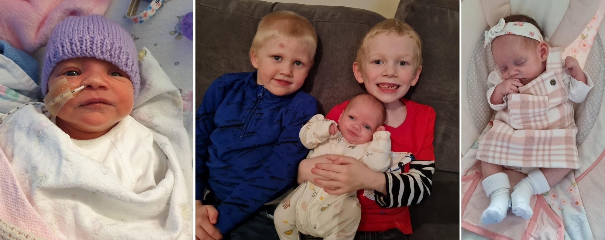 Imogen Mary Healey, pictured with brothers Connor and Kai.