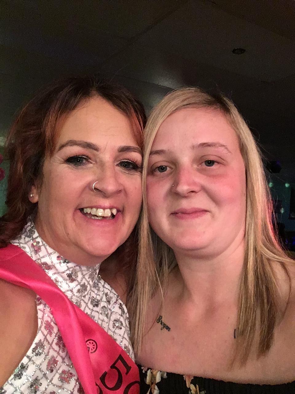 Siobhan Prydderch and her mum, Angela Baines.