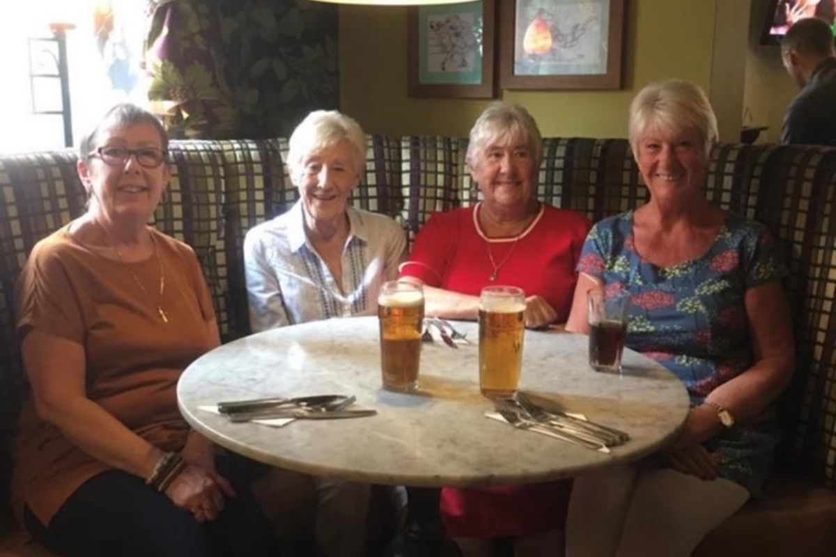 Lynne Lamb with her sisters; Joan Martin who passed away last year, Gwyneth Haveron, and Mary Lamb.