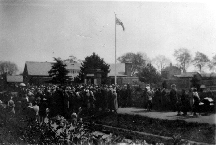 La cérémonie en 1921. 