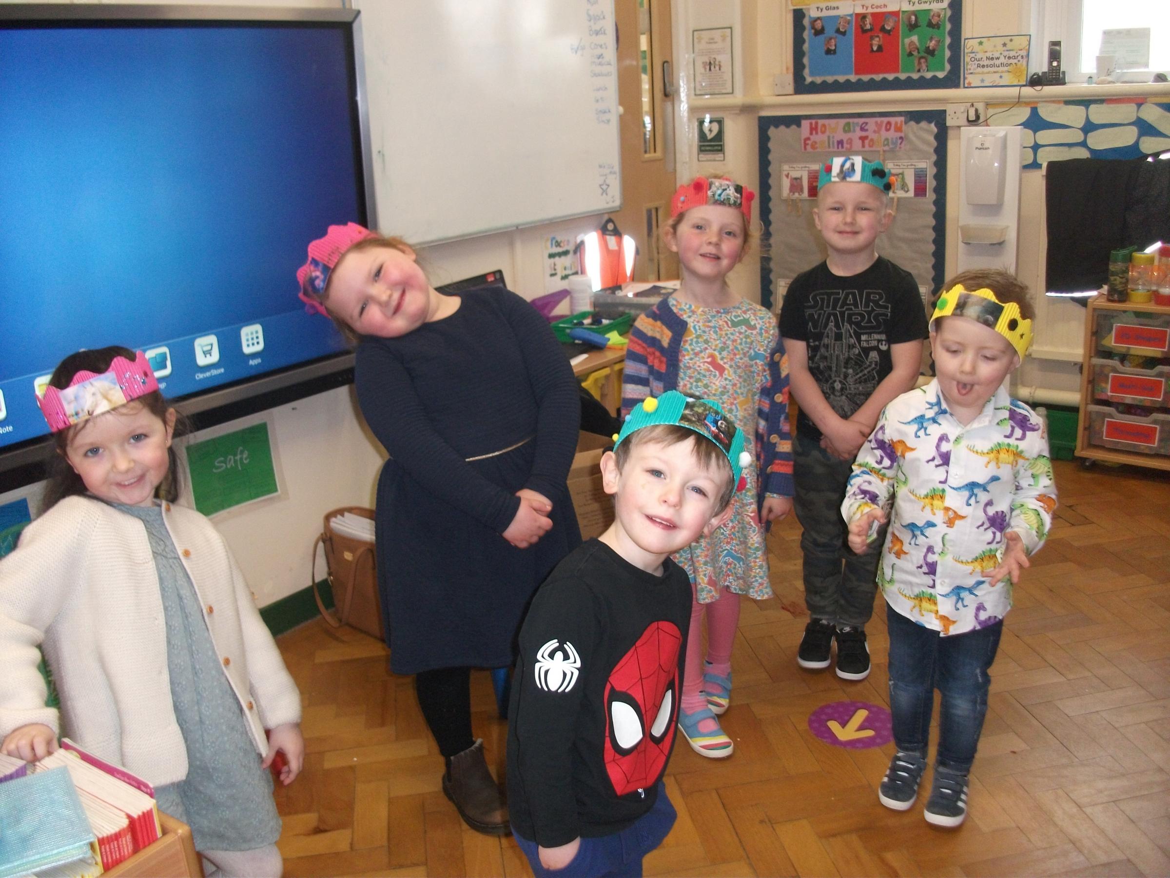 Special birthday celebrations for pupils at St Pauls Primary, Wrexham.