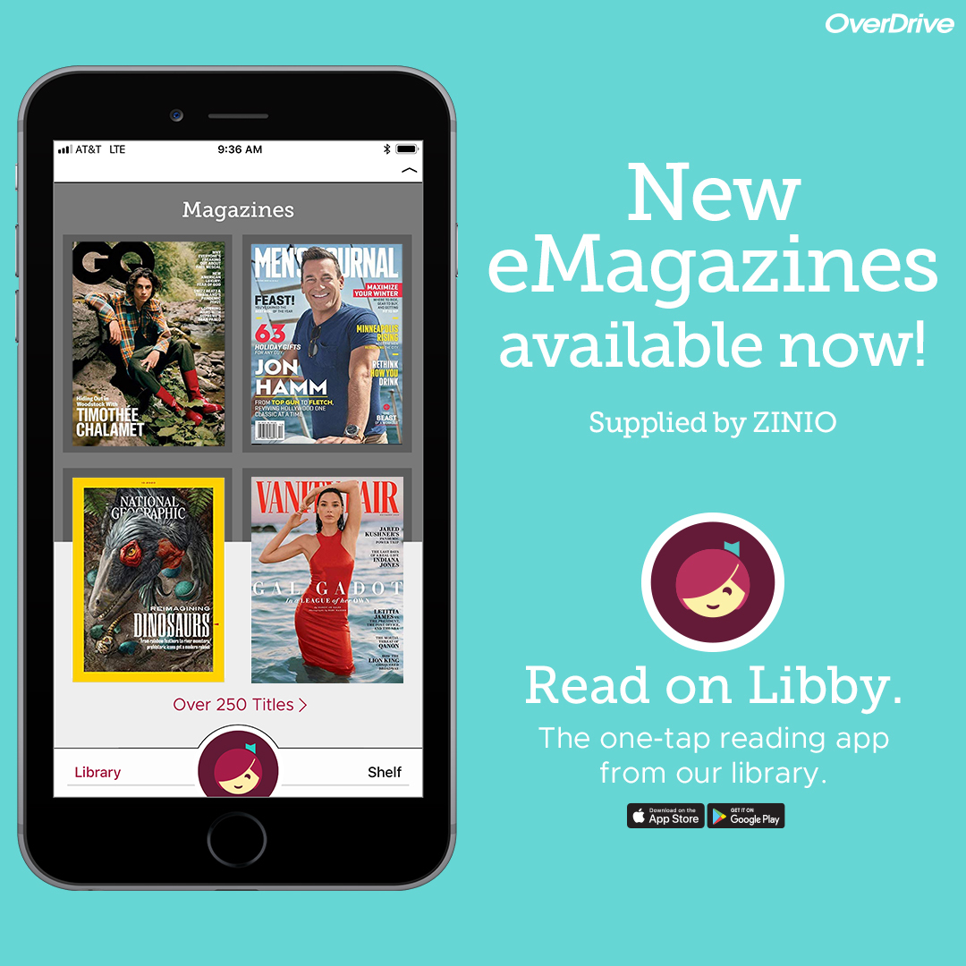 Libby - new magazine access App available with Aura Libraries.