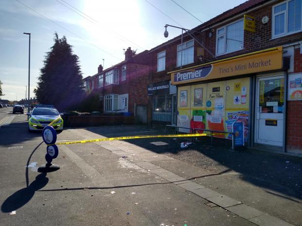 The incident unfolded in Tinas Mini Market on Longshaw Street in Bewsey