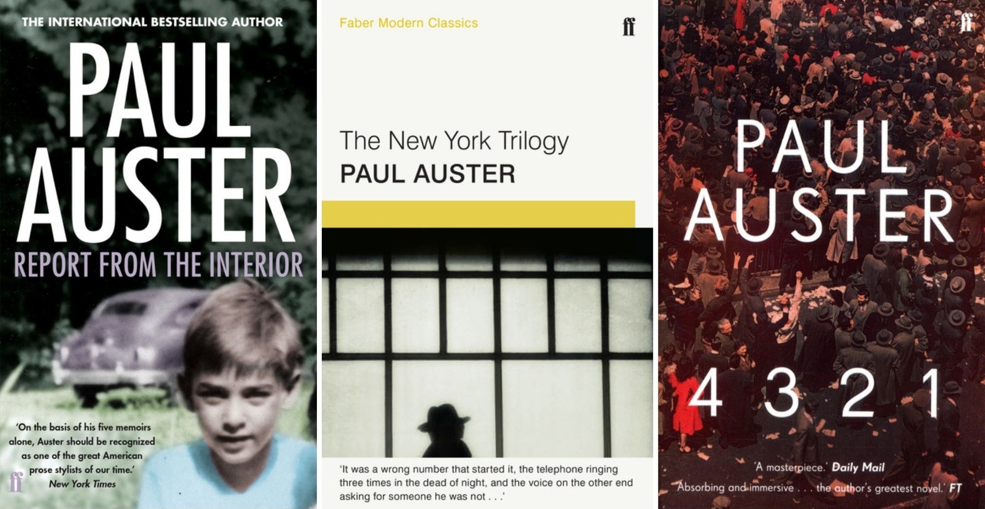 Books by Paul Auster.