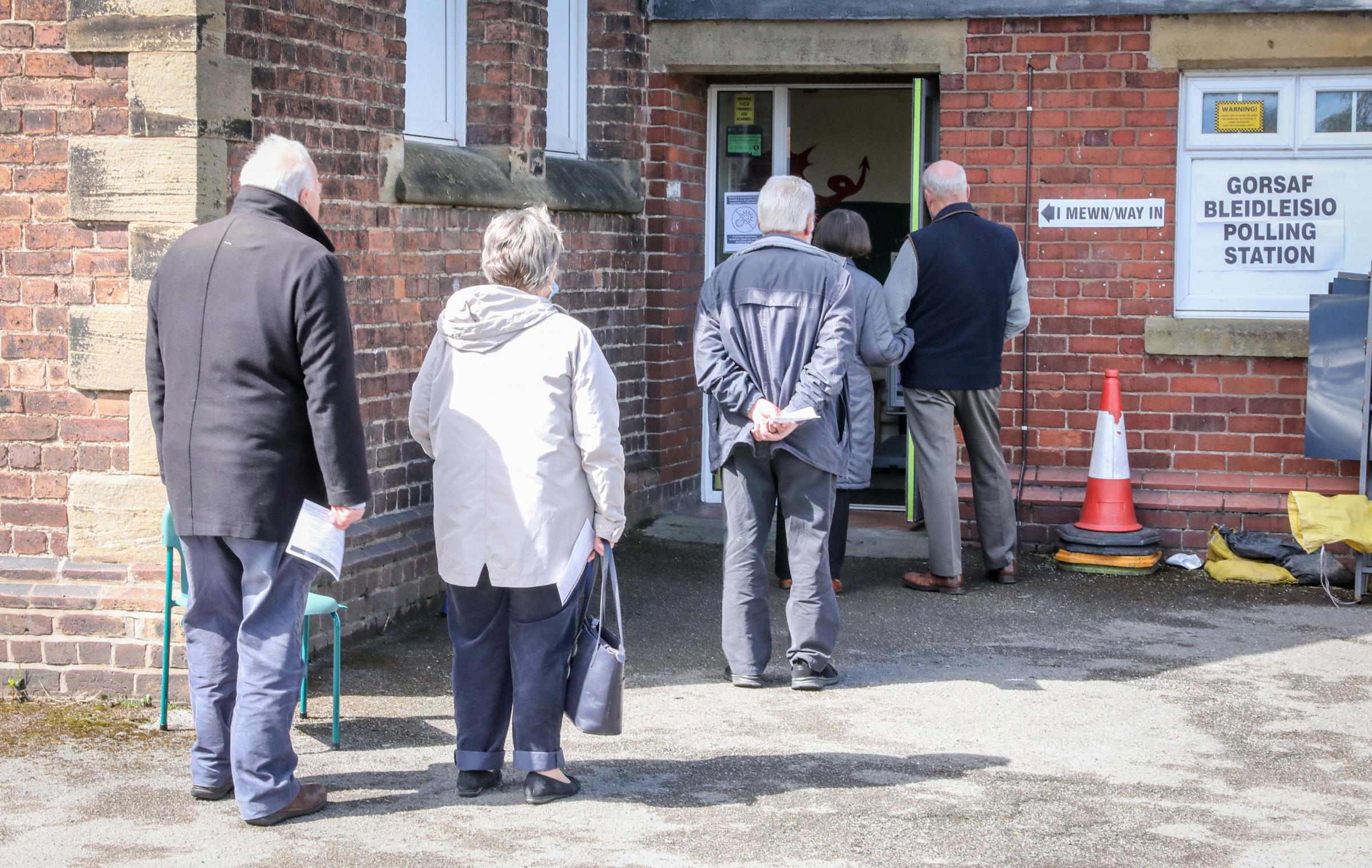 Penyfford Youth and Community Centre Queue to vote