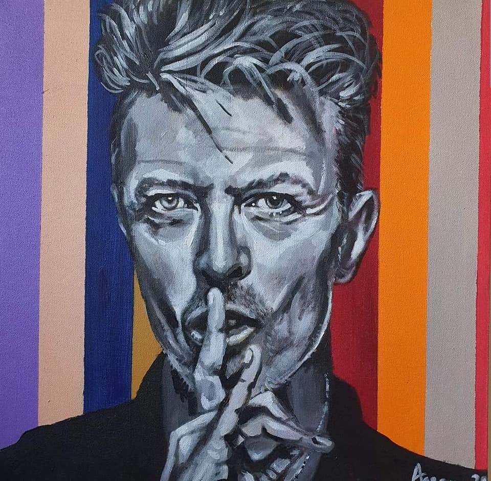 Abbys David Bowie portrait. 