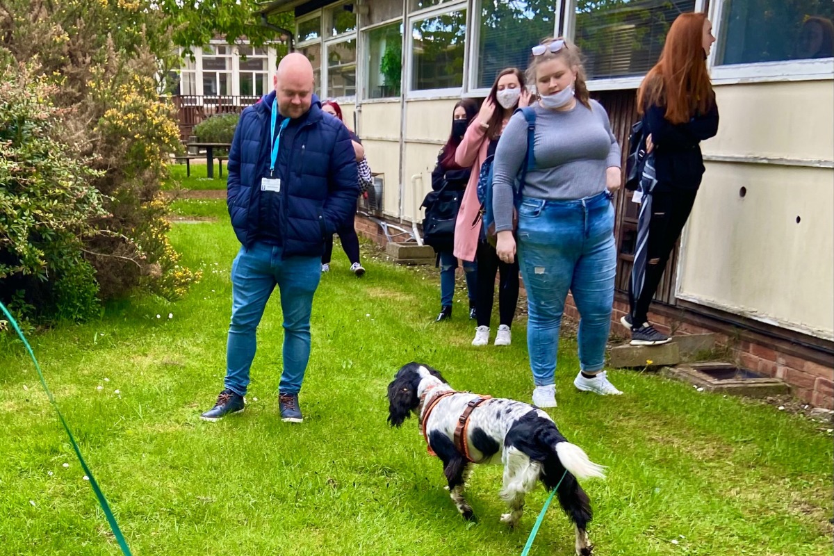 Wrexham Glyndwr University welcomed the UK’s only hedgehog detection dog - called Henry - onto their main campus to track down the prickly creatures.