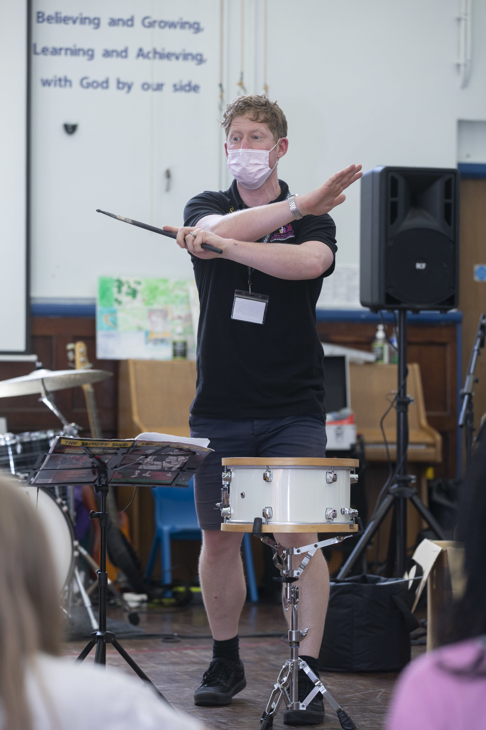 North Wales Music Co-operative, Schools out; Pictured Ben Neal of Make some noise. Picture Mandy Jones