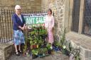 Shirley Short and Ferelith Smith (St Mary’s churchyard volunteers)