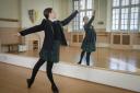 Born to dance – Evie Carr in the studio at Myddelton College.