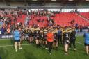 North Wales Crusaders at the play-off final in Doncaster Image: North Wales Crusaders