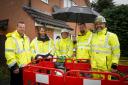 Sam Rowlands MS during his visit to see the ultrafast broadband upgrade in Mold.
