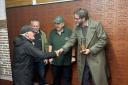 Humphrey Ker meeting Keith Hett, 86, a former miner
