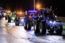A picture from last year's Llangollen Illuminated Tractor Run.