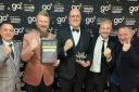 'The Lemon Tree' receiving the 'Go Eating Out Experience Award of the Year.'  Left to right:  James Day, Elliot Knox, Sam Regan, Josh Hitchen & John Barkley